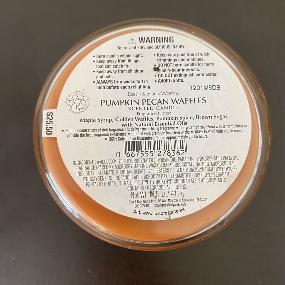 Bath & Body Works Pumpkin Pecan Waffles Candle - Picture 2 of 3